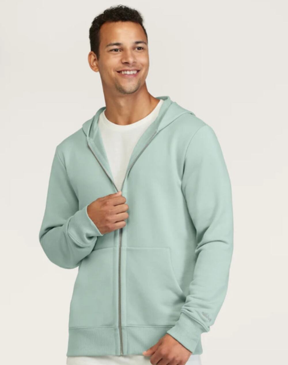 Allbirds NWT Mens Bark Grey Anytime Organic Cotton Blend Full Zip Hoodie Size M